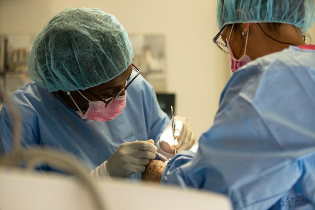 La Dr PAGBE en intervention